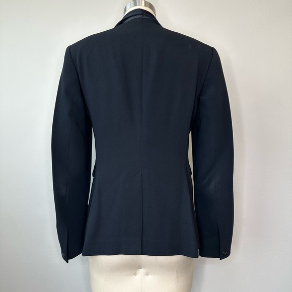 Rag & Bones Black Silk Lapel One Button Blazer - Picture 4 of 4